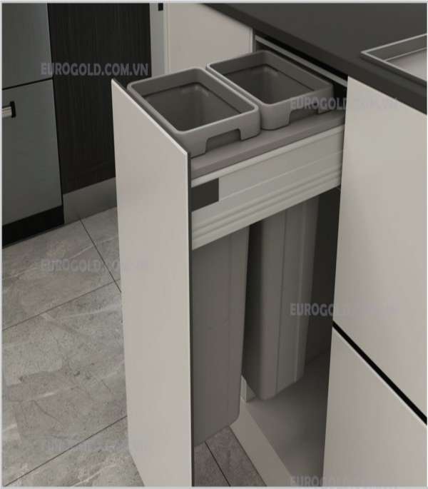 Thùng rác âm tủ cao cấp Eurogold-BA400