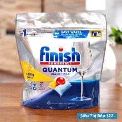 VIÊN RỬA BÁT FINISH QUANTUM 21 VIÊN, 12 CHỨC NĂNG